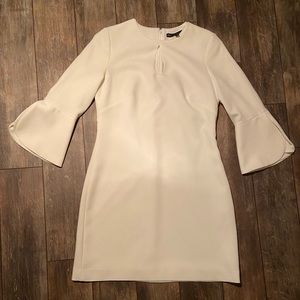 White House Black Market petal-sleeve shift dress